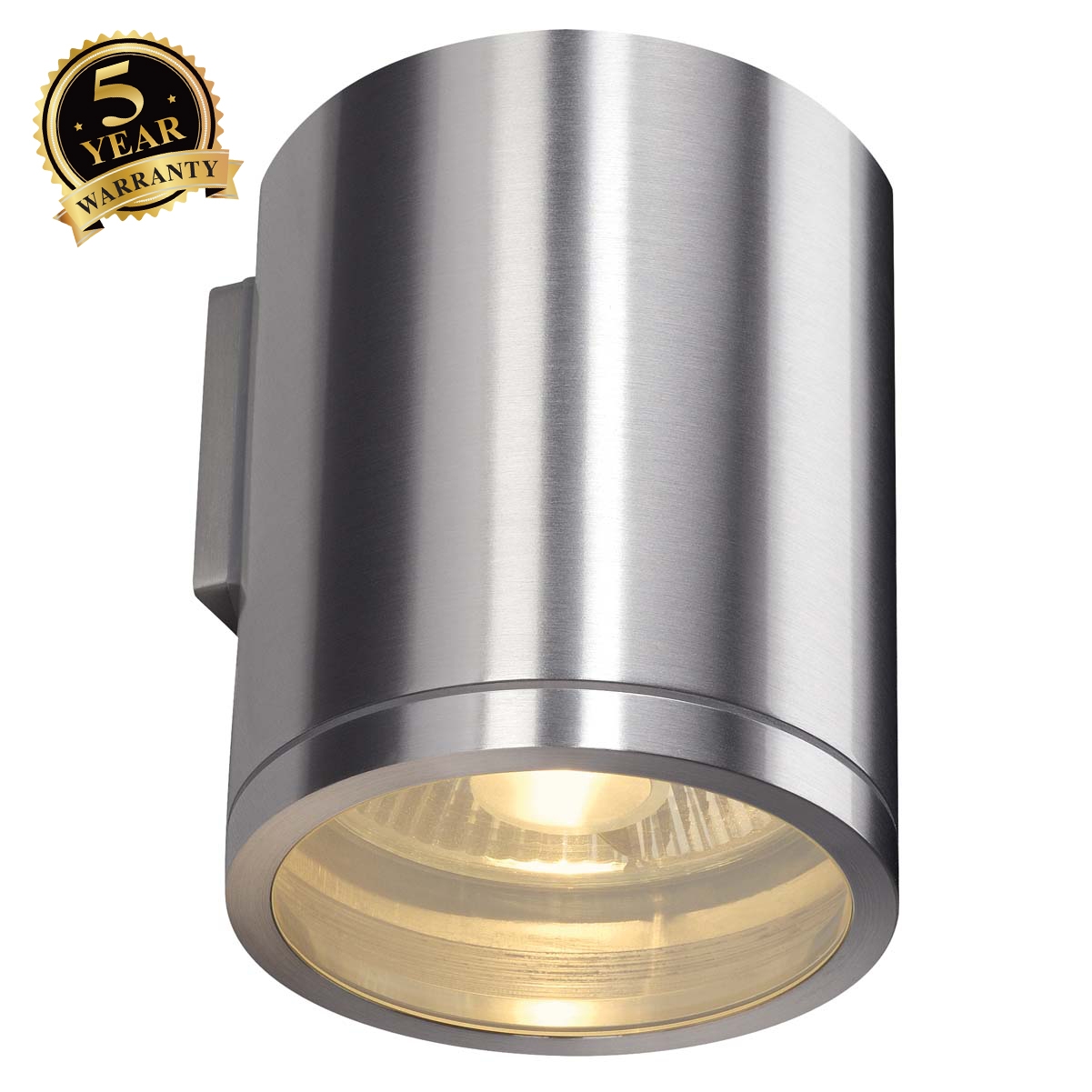 SLV ROX WALL OUT wall light, round, alu brushed, ES111, max.75W 229766
