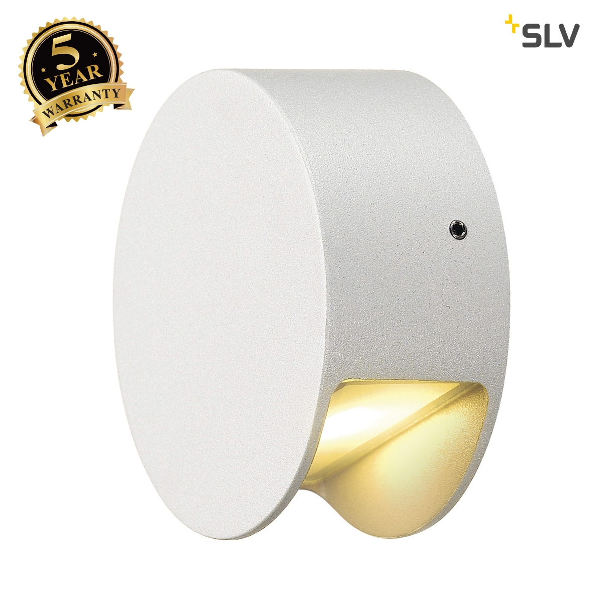SLV PEMA LED wall light, white, 3.3W LED, 3000K, IP44 231010