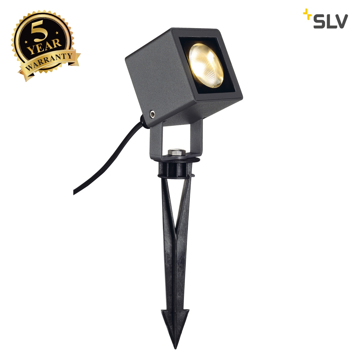 SLV NAUTILUS SQUARE LED spot light , square, anthracite, 6.7W COB LED, 3000K 231035