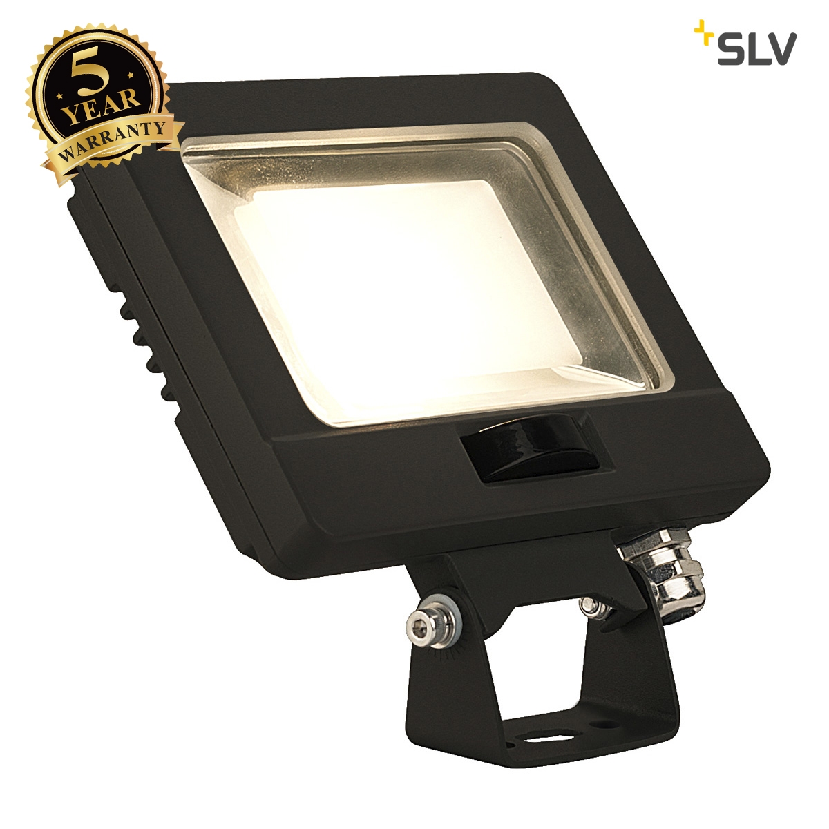 SLV SPOODI SENSOR, LED Outdoor surface-mounted wall light, 11W, black, 3000K 232860