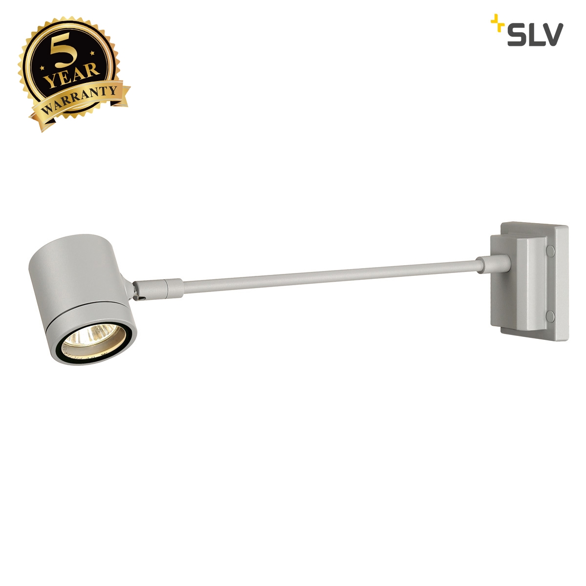 SLV NEW MYRA DISPLAY STRAIGHT, silver-grey, GU10, max. 50W, IP55 233124