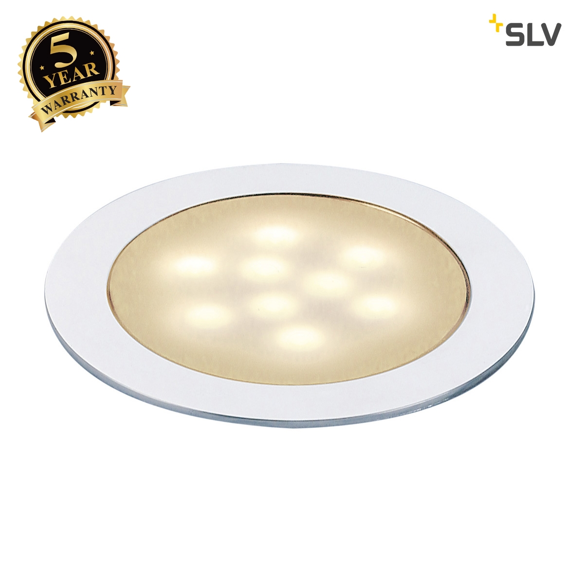 SLV LED SLIM LIGHT recessed fitting, anodised aluminium, 0.5W, 3000K 550672