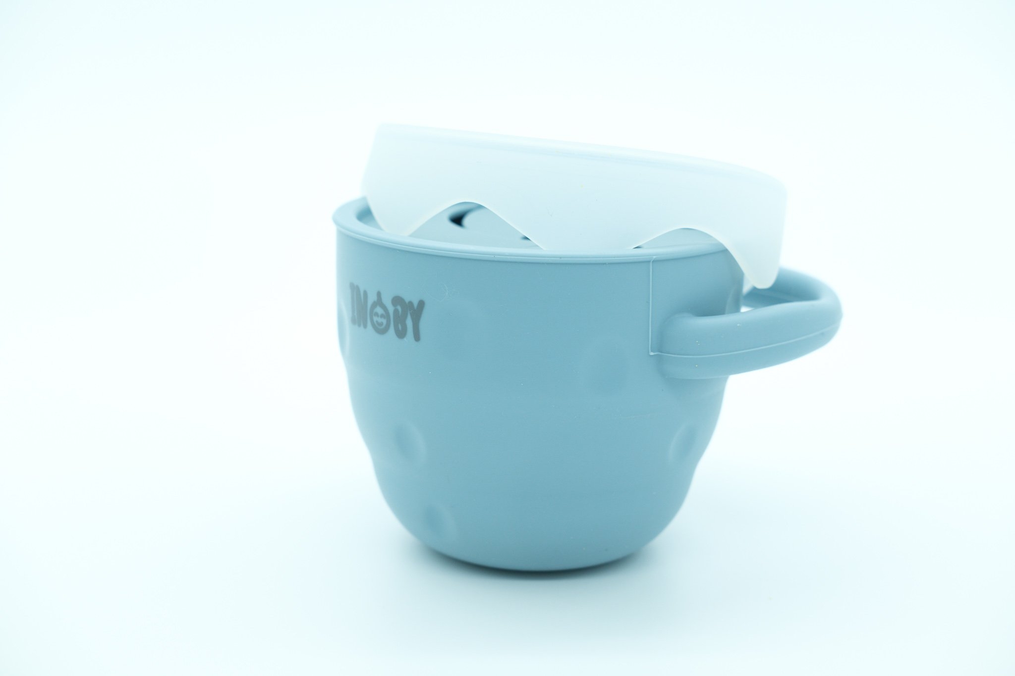 INOBY Collapsible Snack Pot Pastel Blue