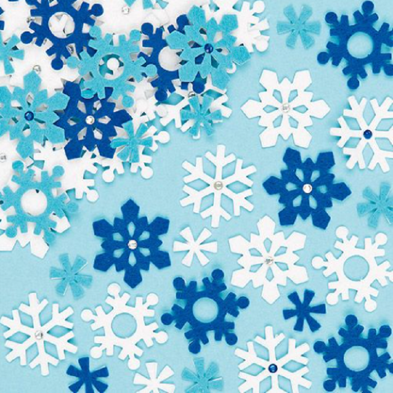 Kid-Eco Snowflake Stickers – Kid Eco Crafts – Colour In Cardboard Playhouses