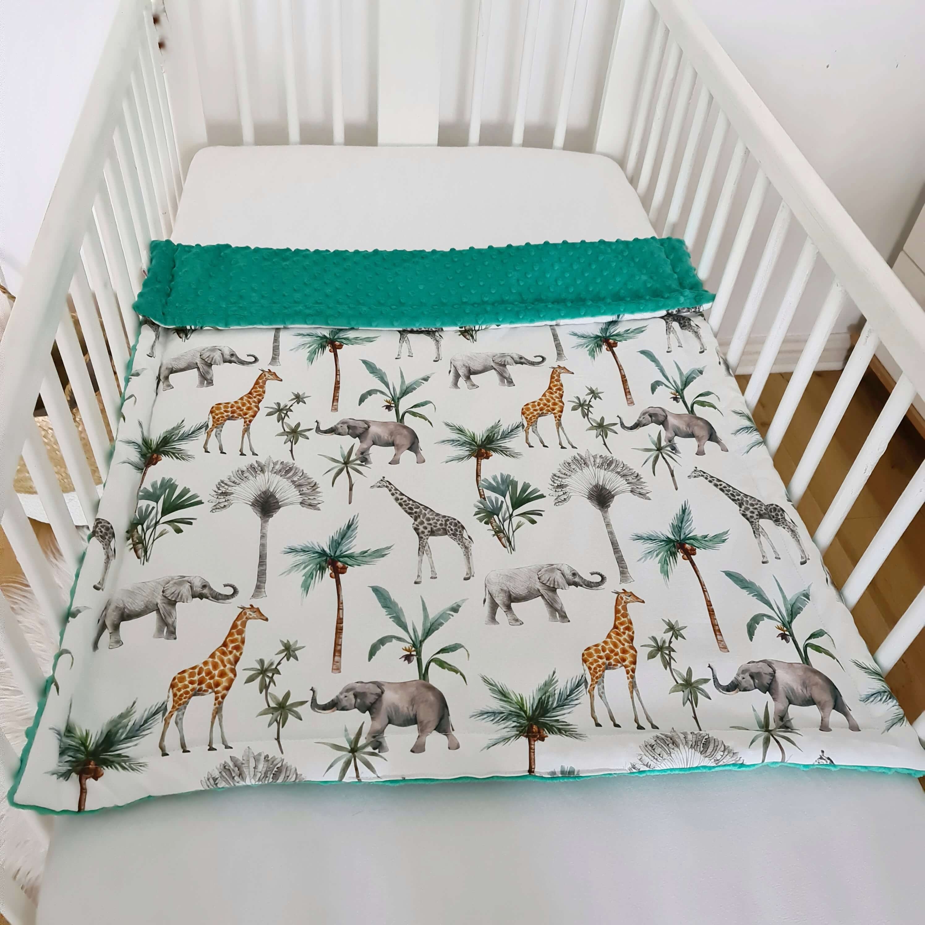 Blanket Size M – Safari – Green Back – evCushy