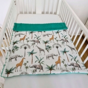 Blanket Size M – Safari – Green Back – evCushy