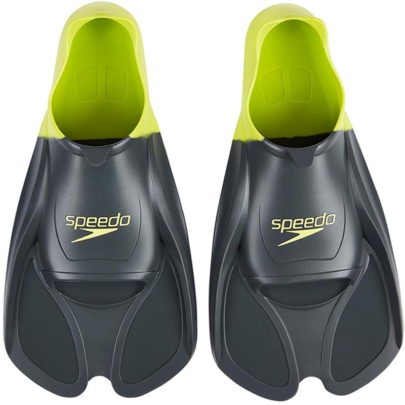 Speedo – Biofuse Training Fin – Grey/Green 12 – 13 – Aqua Swim Supplies