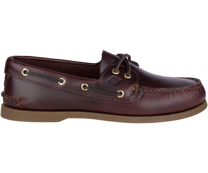 Sperry Mens Amaretto Leather Original 2-Eye Boat Shoe – 6.5 – Robert Old & Co