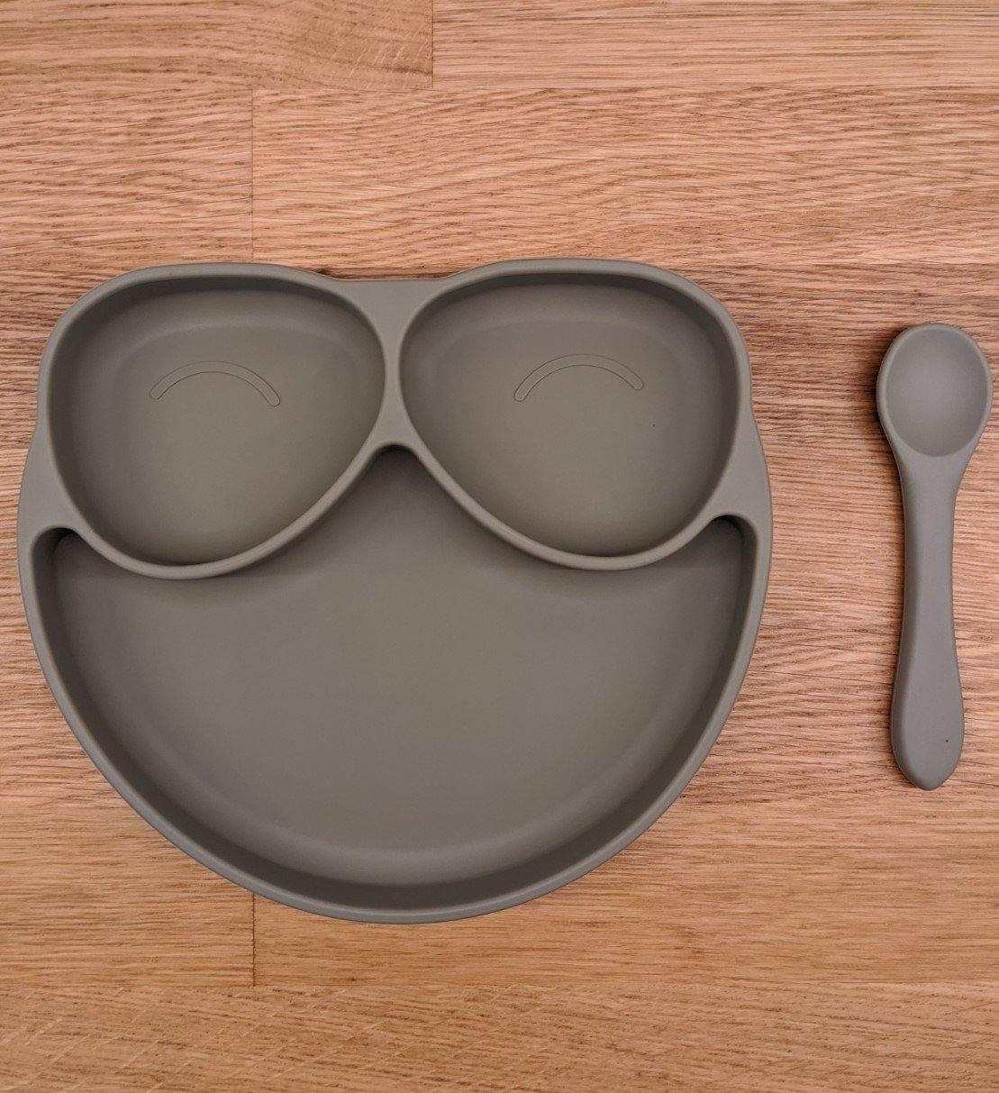 Spoons (Set of 3) Silver Sage (Silicone) – Children’s Silicone Tableware – Tiny Roo