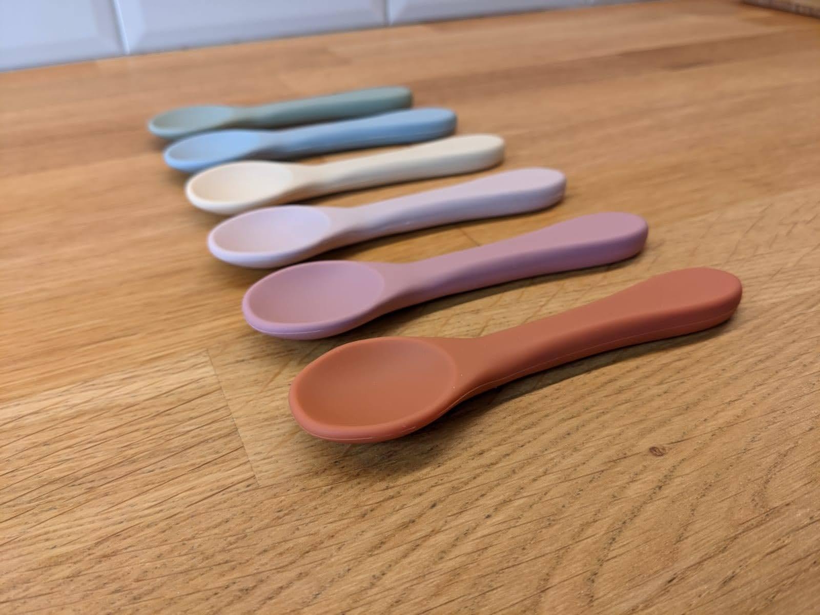 Spoons (Set of 3) Rust (Silicone) – Children’s Silicone Tableware – Tiny Roo