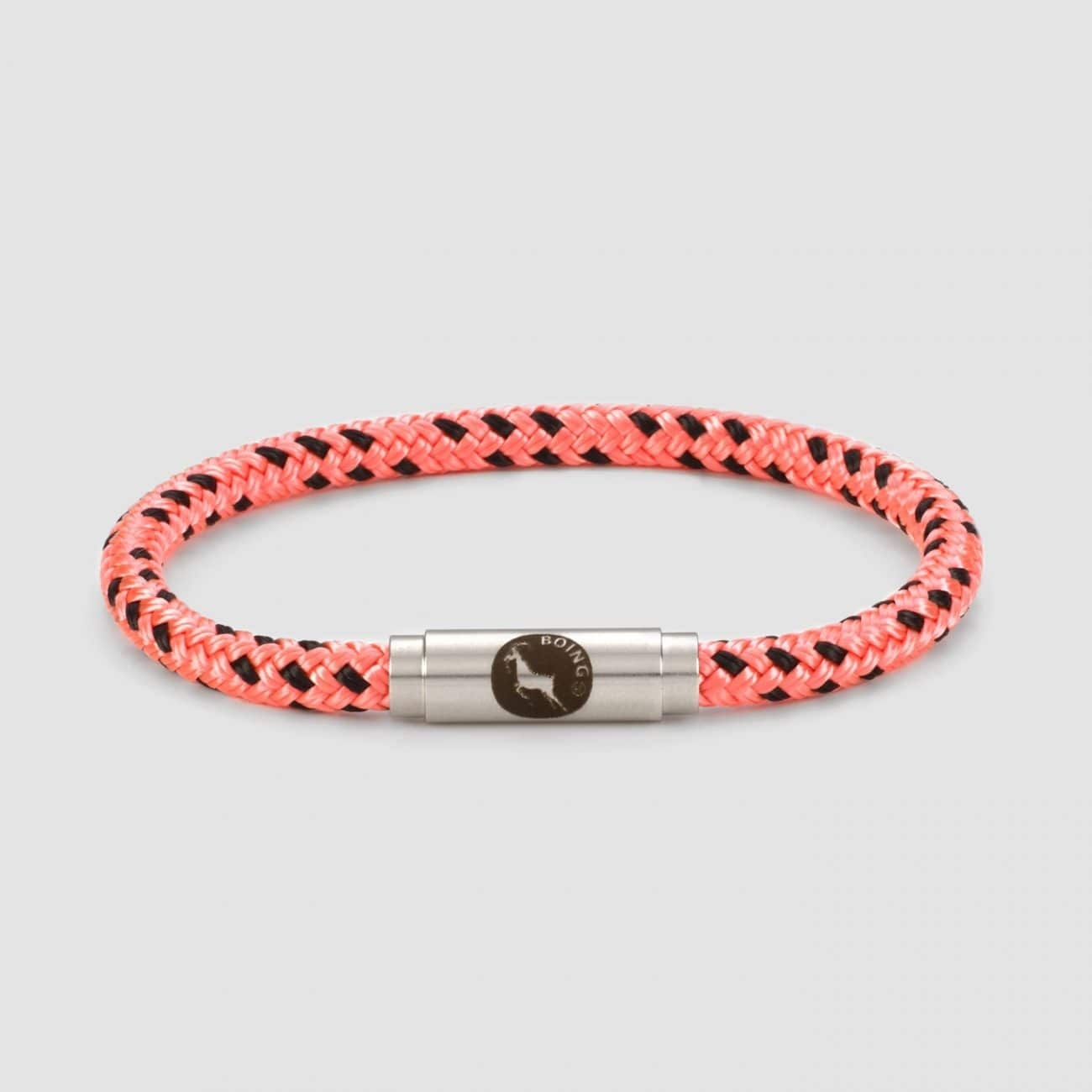 Spotty Pink – Silver – Single Wrap – Boing Apparel- Boing Jewellery