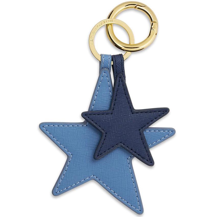 Katie Loxton Luxe Star Keyring In Cobalt Blue