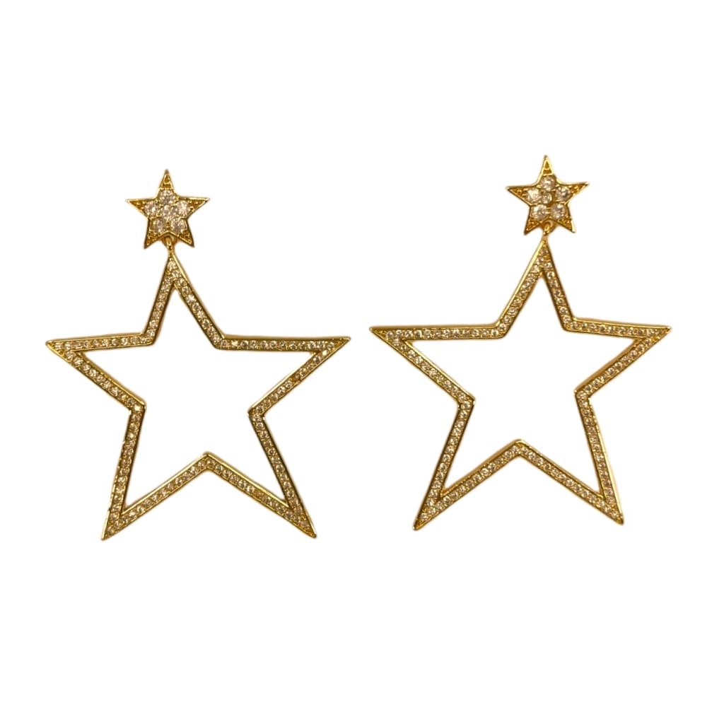 Star Earrings Gold – Ezavision
