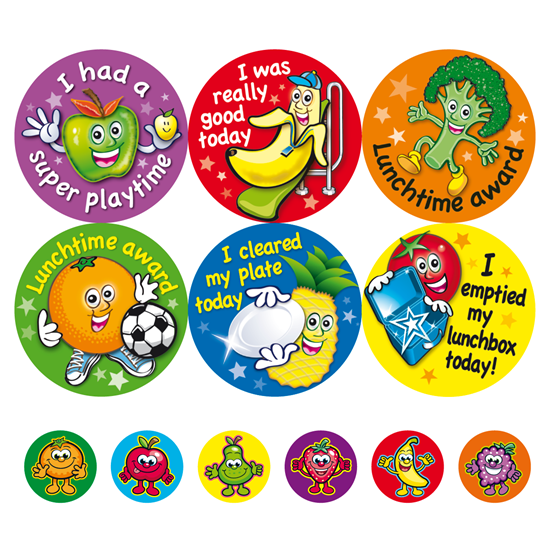 Brain Waves – Children’s Lunchtime Rewards Stickers + 20 Cards – Teacher & School Equipment