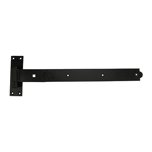 Straight Hook & Band Hinges (Pair) – 2 Colours – Black / 300mm – Just The Job Supplies