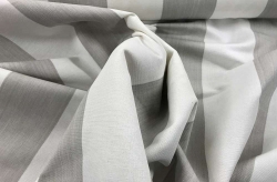 Beige and White Striped Fabric –  Archery Stripe