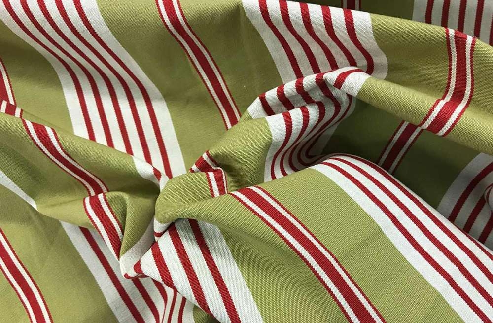 Olive Striped Fabric | Stripe Cotton Fabrics – Billiards Stripe