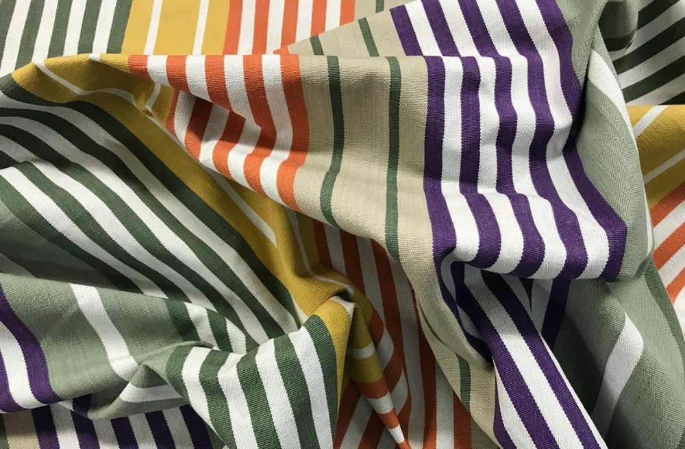 Sage Green Striped Fabrics