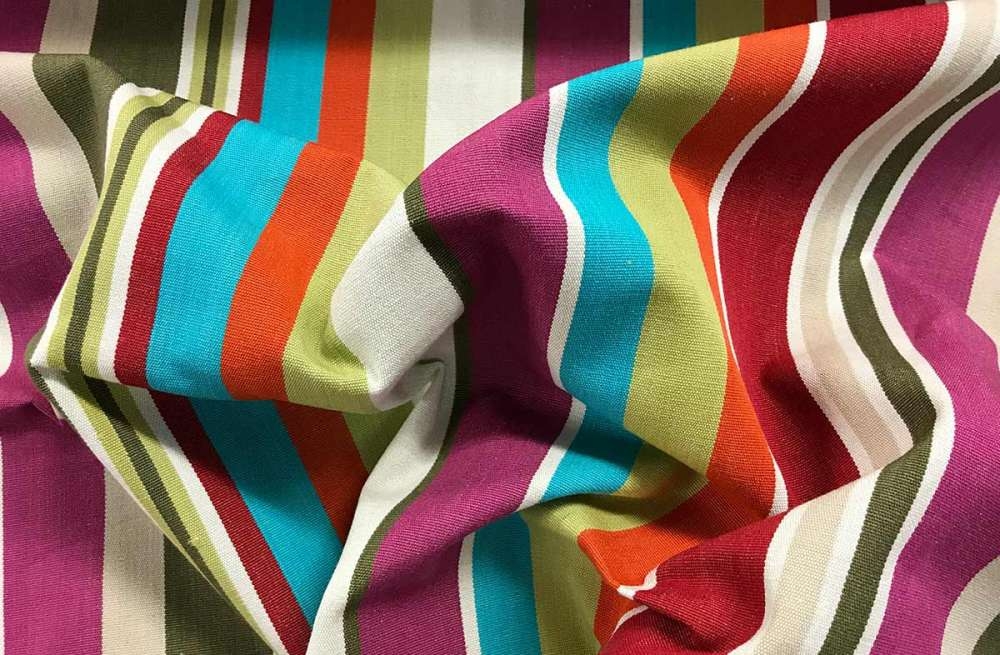Cream Striped Fabrics Curtain Upholstery Fabrics