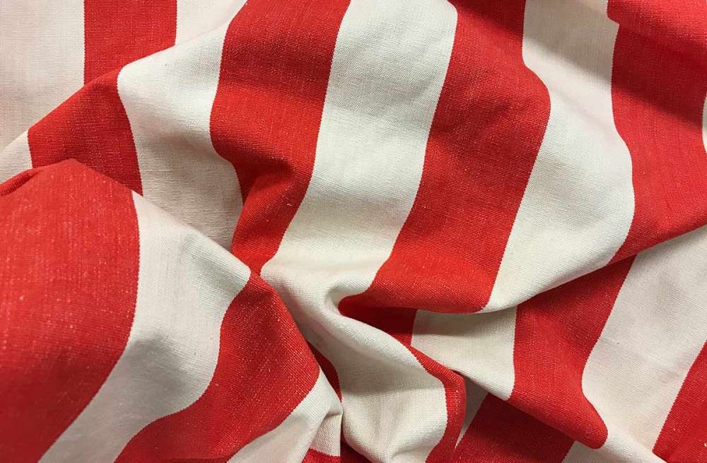 Red and White Striped Fabrics | Upholstery Fabrics Red White Stripes