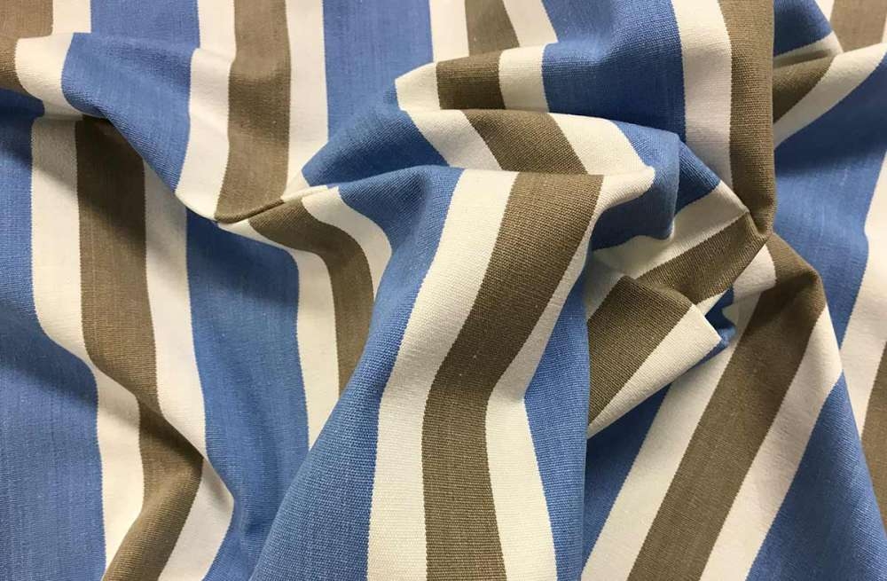 Sky Blue Striped Fabrics | Stripe Cotton Fabrics – Karate Stripes