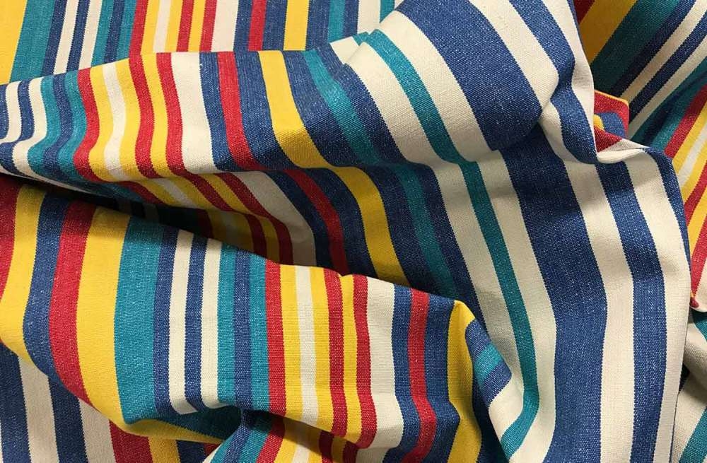 Denim Blue Striped Fabrics