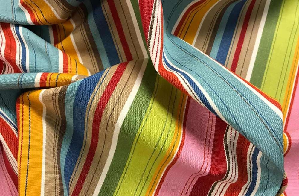 Pink Striped Fabrics  | Upholstery Fabrics  Parachuting Stripes