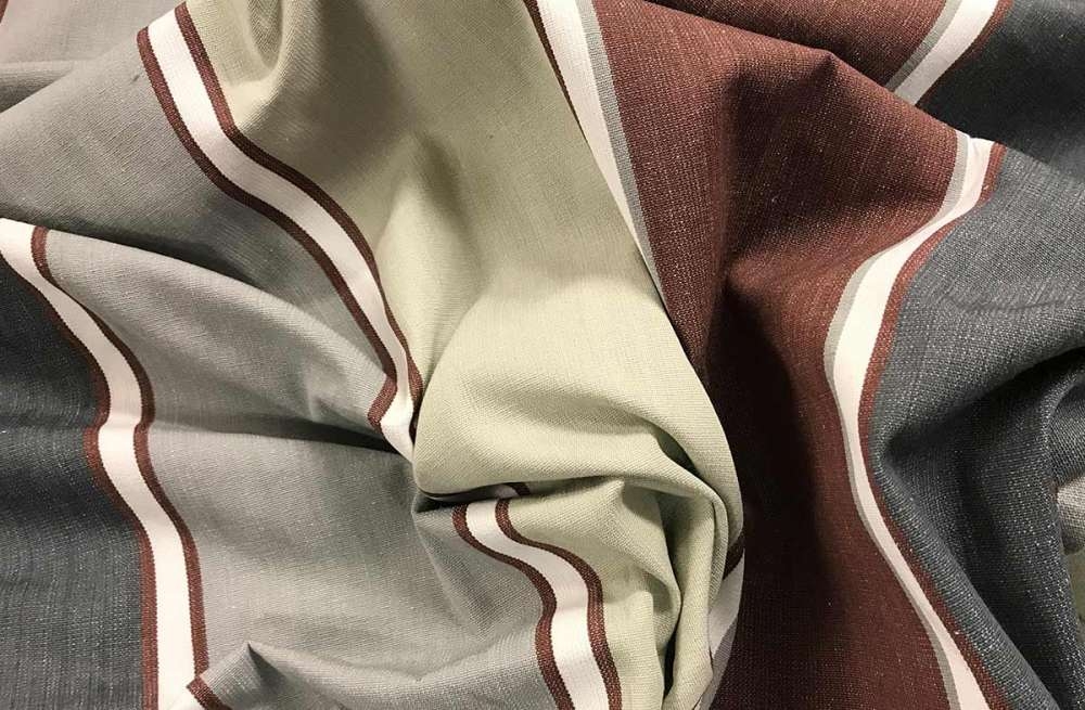 Striped Grey Upholstery Fabric