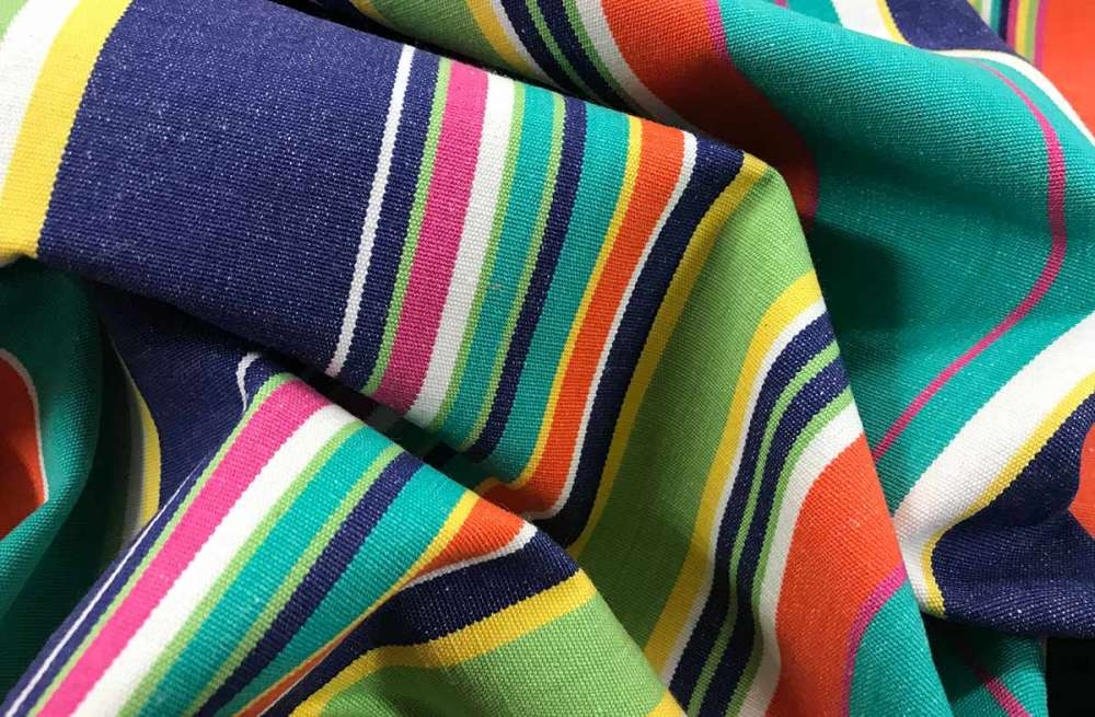 Royal Blue Striped Fabrics | Yachting Stripes