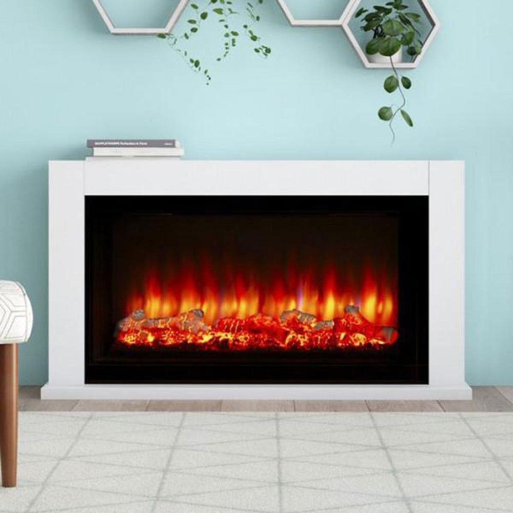 Suncrest Lumley 48 inch Electric Fireplace Suite