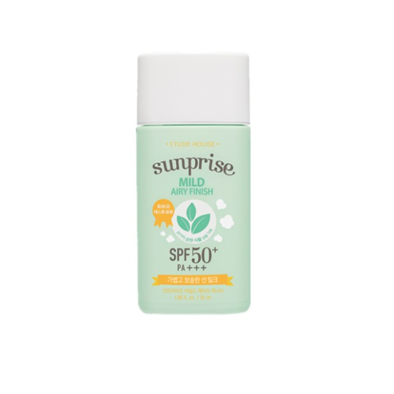 Etude House Sunprise Mild Airy Sunscreen SPF50+ PA+++ (55ml) – Skin Cupid