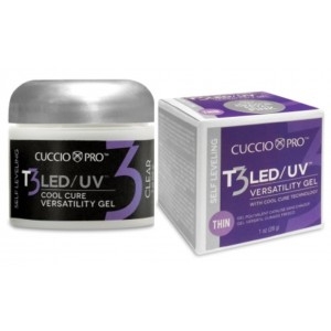 Cuccio T3 LED/UV Self Leveling Versatility Gel 28g – Clear