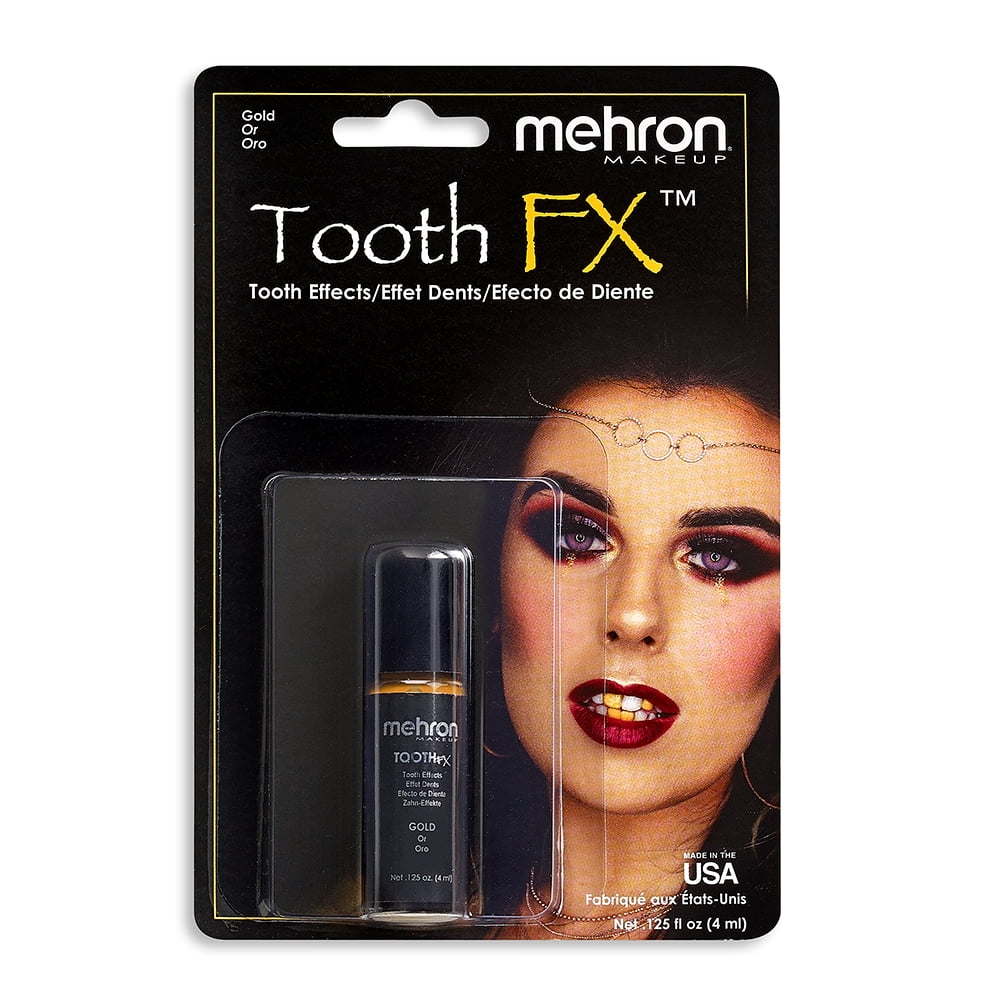 Mehron – Tooth FX – Gold – 4 ml Gold Tooth Paint – SFX Makeup – Dublin Body Paint