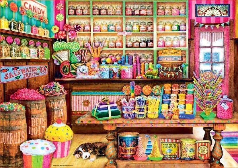 Jigsaw Puzzle The Candy Shop – 1000 Pieces – Educa – The Yorkshire Jigsaw Store