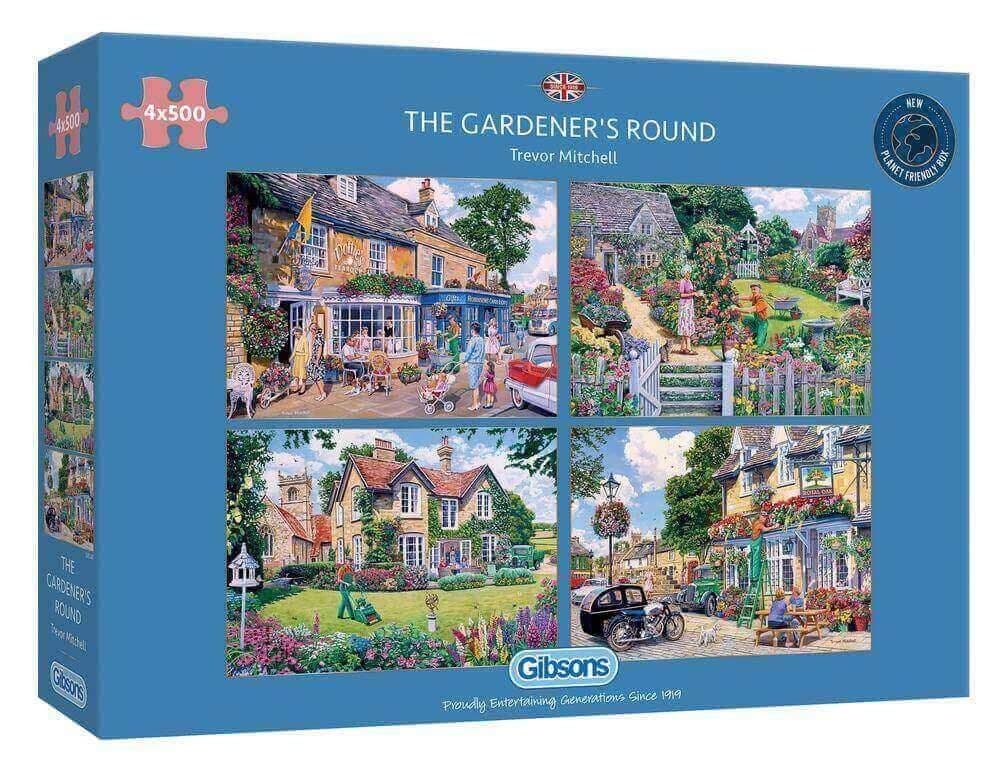 Jigsaw Puzzle The Gardener’s Round – 4 x 500 Pieces – Gibsons – The Yorkshire Jigsaw Store