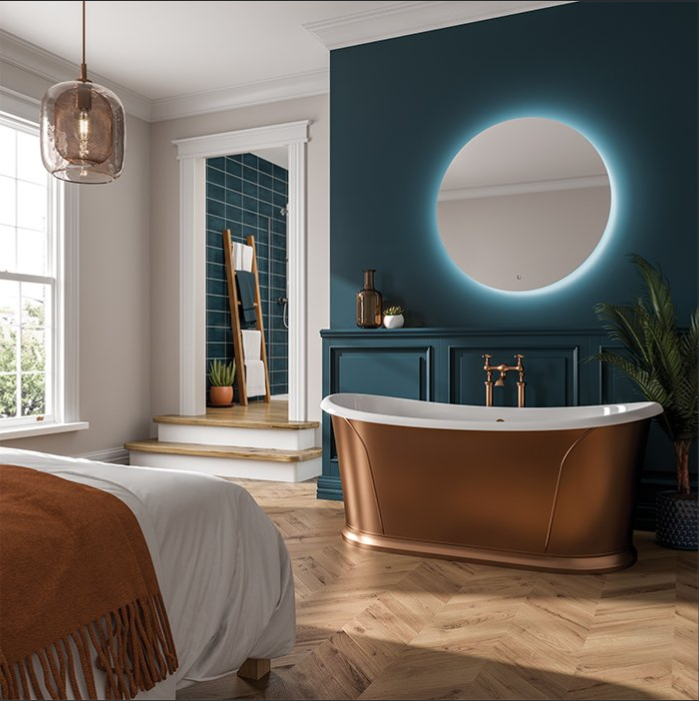 HiB Theme – Round Circular LED Illuminated Bathroom Mirror – Theme 100: Ø100 x D4cm – HiB LED Illuminated Bathroom Mirrors – Stylishly Sophisticated