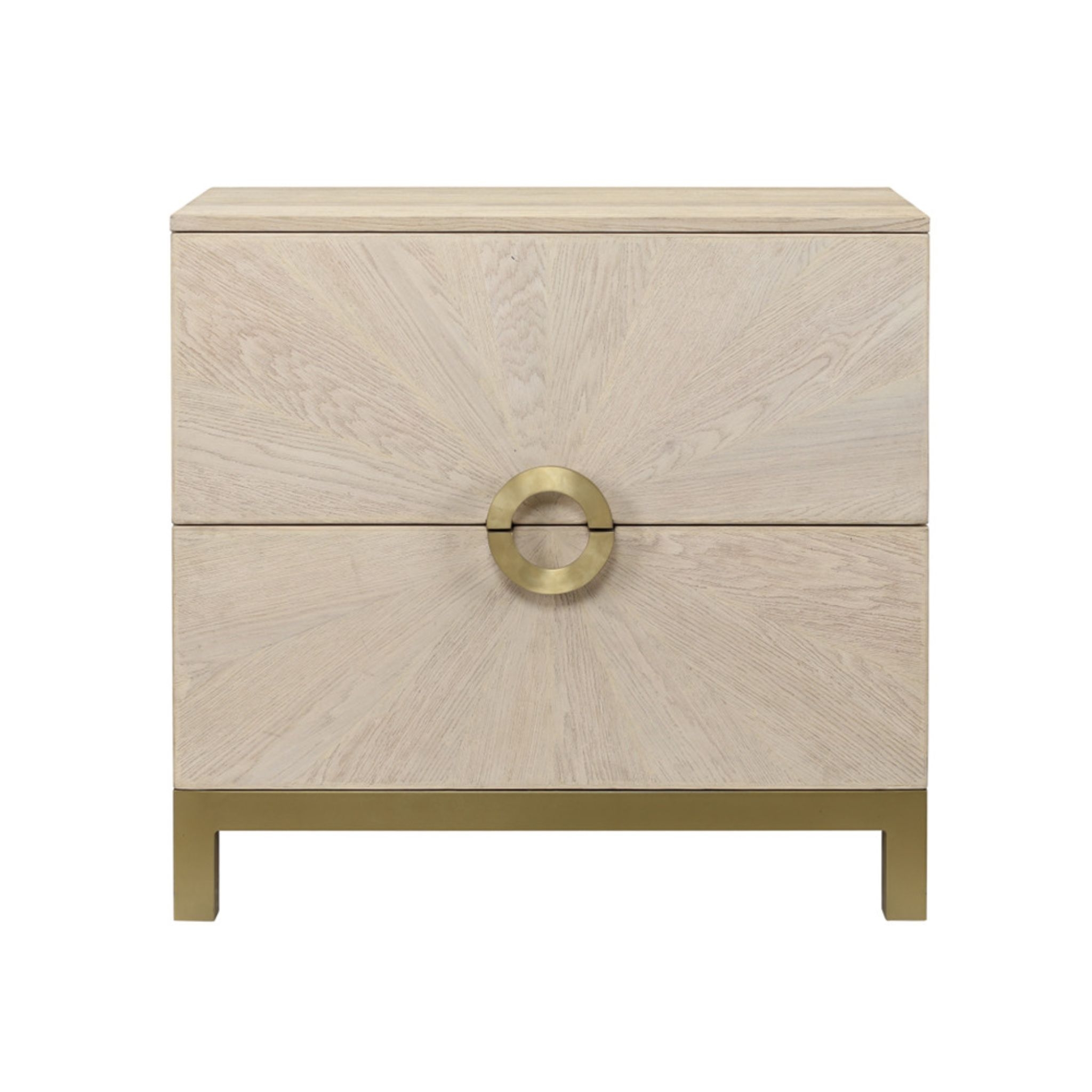 Tilly Chest of Drawers in Oak with Gold Handles – Furniture & Homeware – The Luxe Home