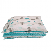 Toddler Coverlet & Pillow Set – Cosy Mama Bear – evCushy
