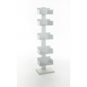 Totem White Metal Bookcase