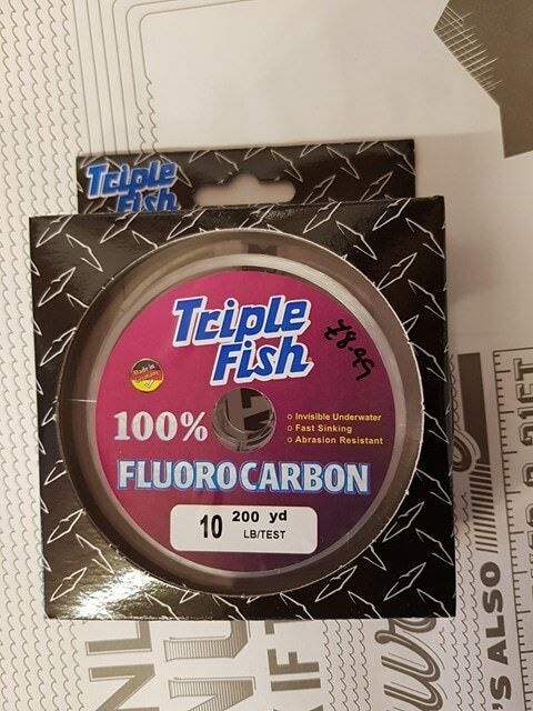 Triplefish 200yd Spool 10lb Fluorocarbon