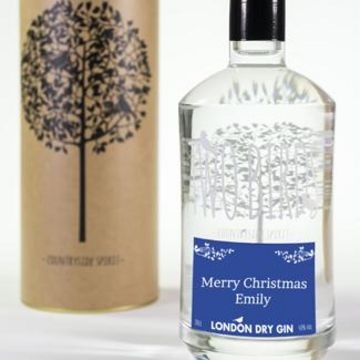 Two Birds Personalised Premium Gift Bottle Of London Dry Gin