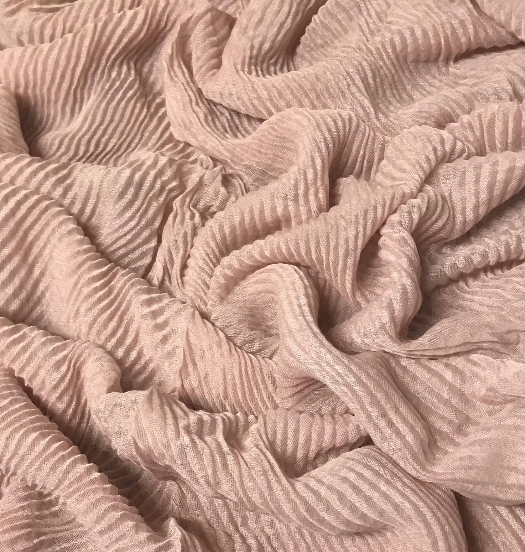 Soft Pink Wave Hijabs