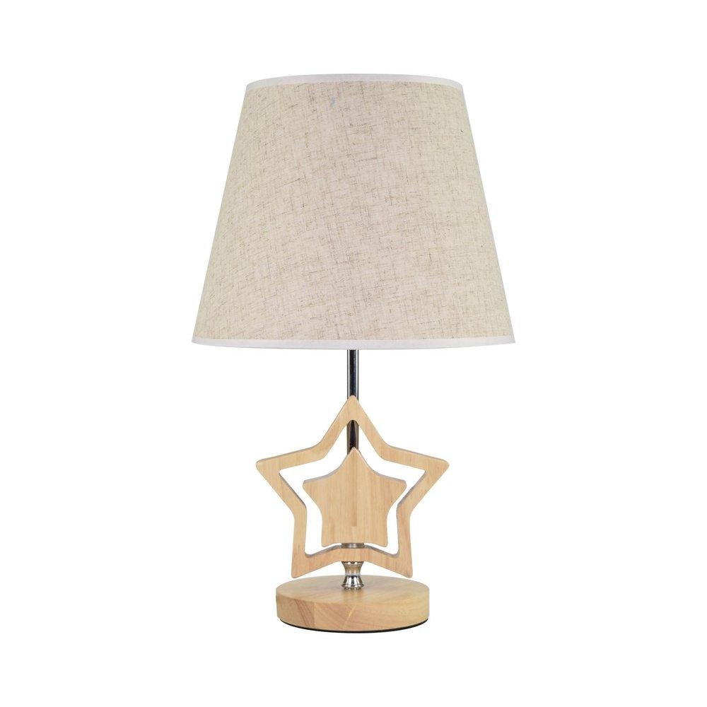 Rotary Star Wooden Desk Lamp
