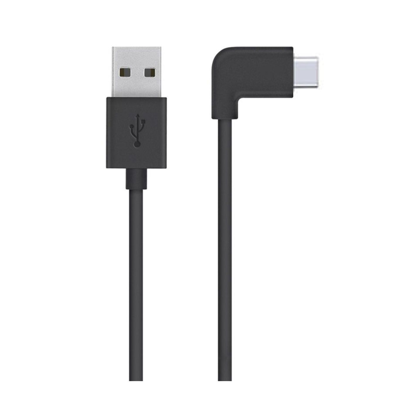 USB Type-C charge cable. Three metres in length with angled head