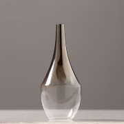 Gradient Vases – Style A – Silver / Clear – Glass – The Trouvailles