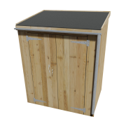 Vertical Bike Shed – 4 bikes,Felt Roof,Larch – Brighton Bike Sheds