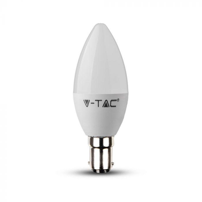 V-Tac 5.5W LED Candle B15 3K Dimmable – LED Bulb – LED Made Easy Shop