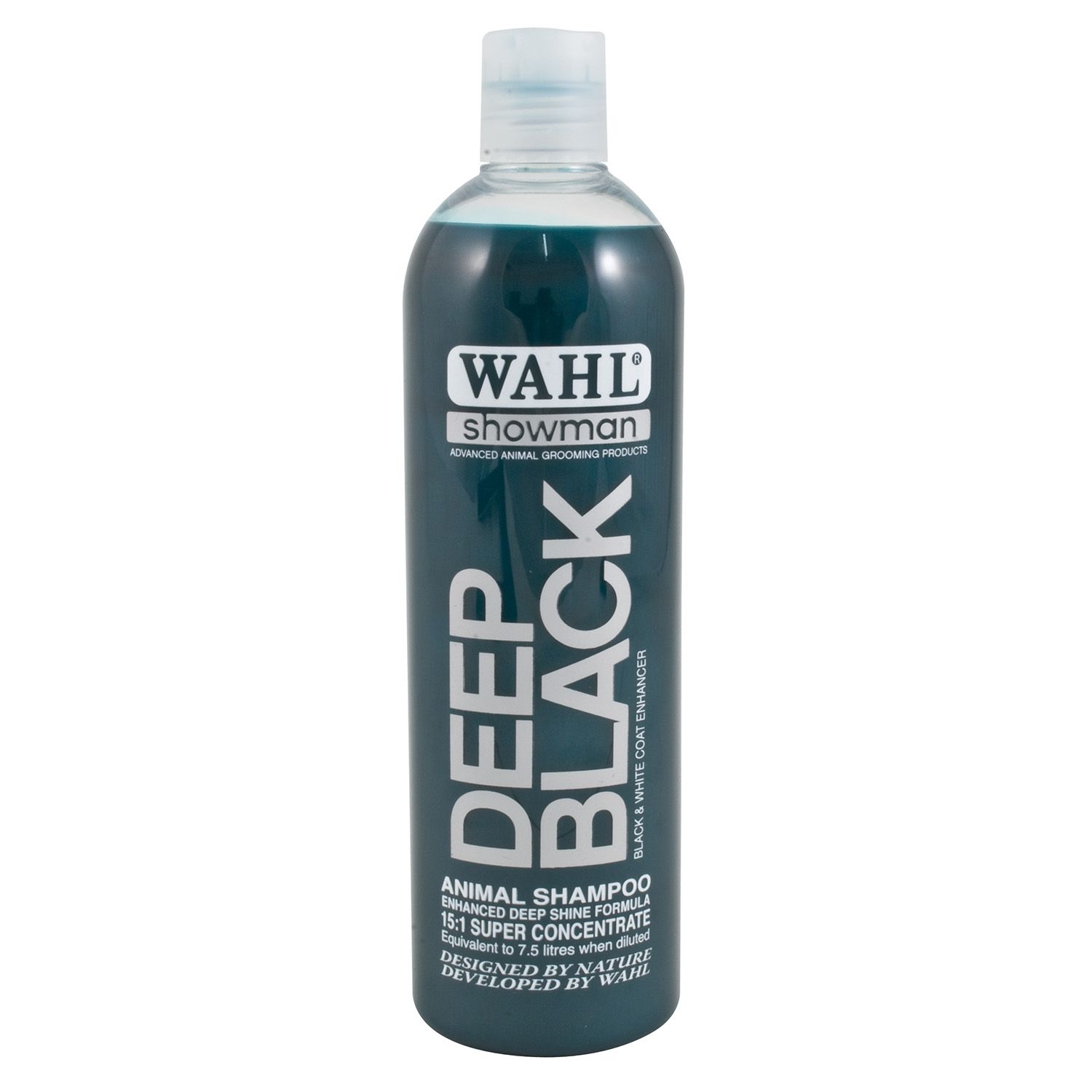 Wahl Showman Deep Black Shampoo – 500ml – Horse Wash & Shampoo – Saddlemasters Equestrian