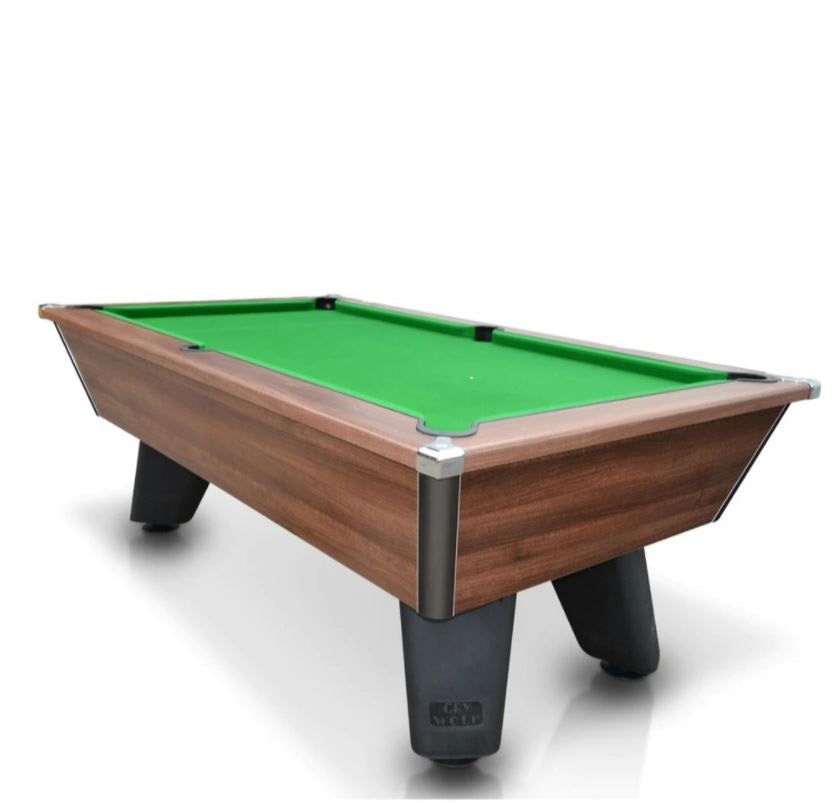 Cry Wolf Slate Bed Pool Table Dark Walnut 6ft/7ft – Table Top Sports