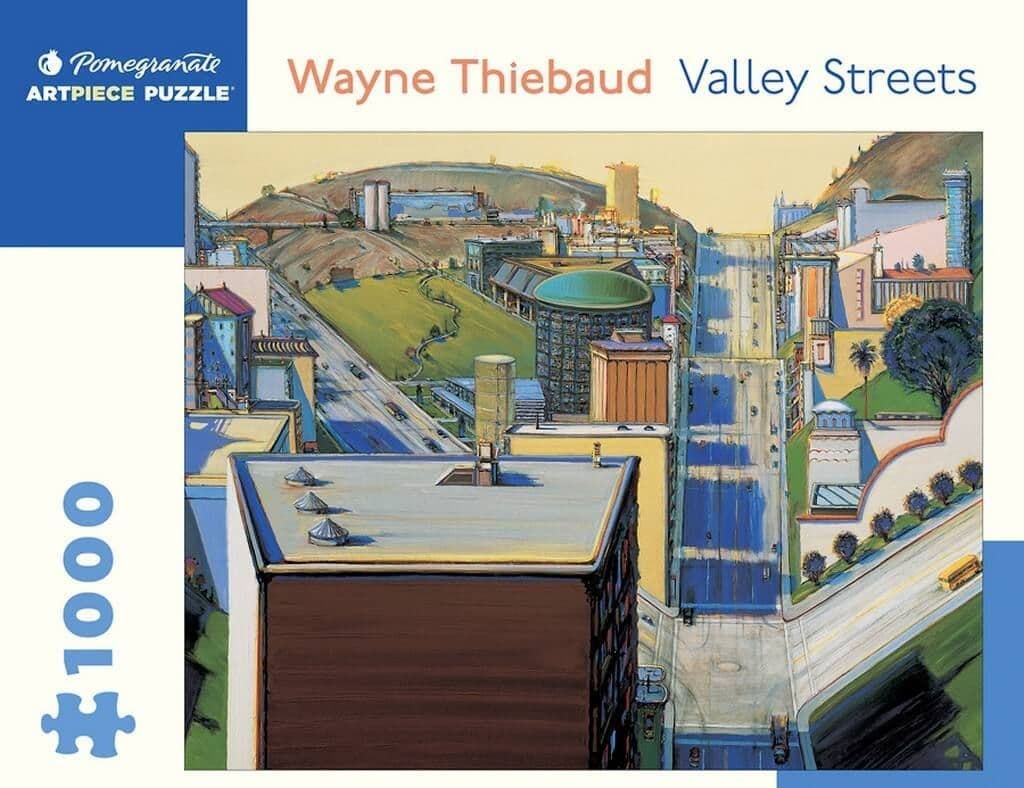 Jigsaw Puzzle Wayne Thiebaud – Valley Street – 1000 Pieces – Pomegranate – The Yorkshire Jigsaw Store